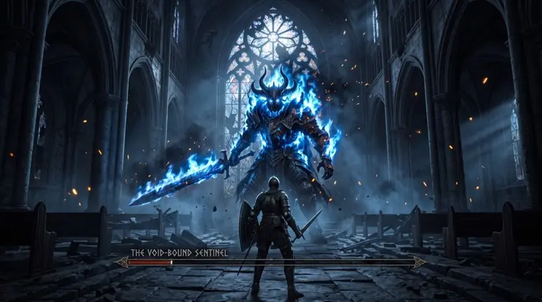 An armored boss with a sliver of health left.